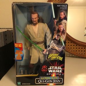 NEW IN BOX: Star Wars Qui-Gon Jinn Talking Figure (12”)